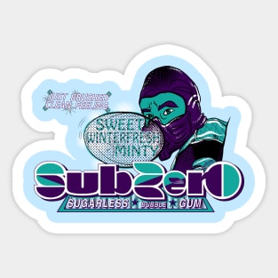 Sub-Zero Sugarless Bubble Gum Sticker